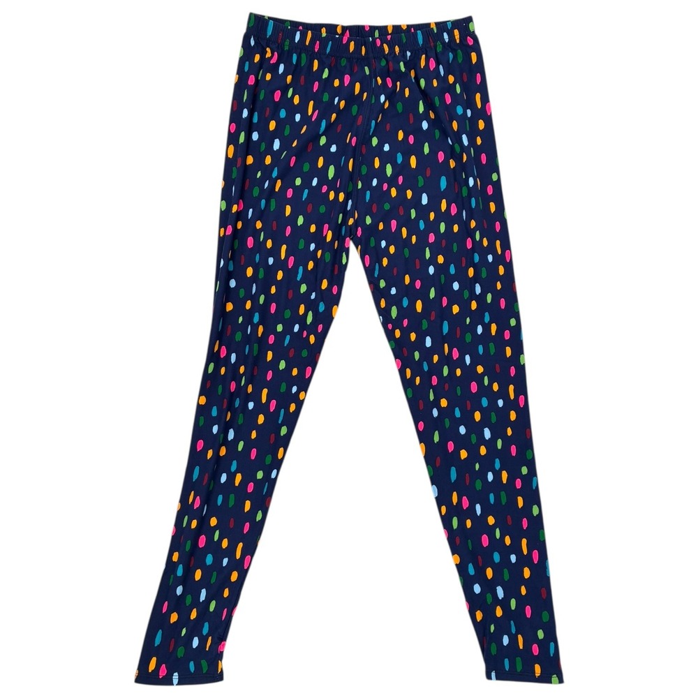 Agnes & Dora Polka Dot Stretch Leggings XL‎ Colorful Elastic Waist